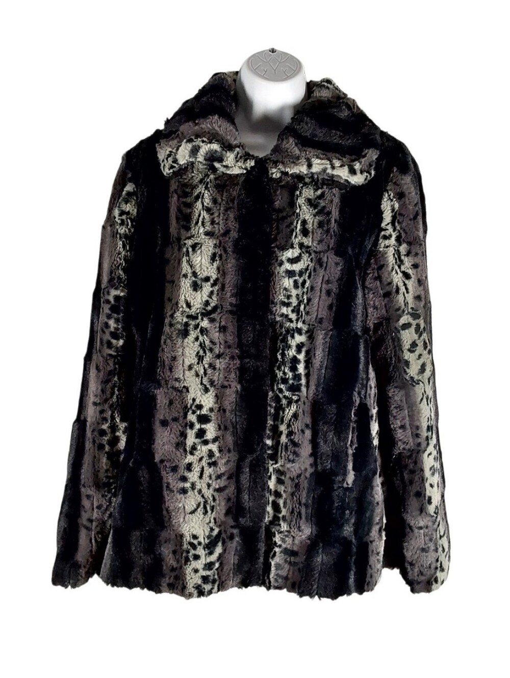Dennis Basso Animal Faux Fur Jacket